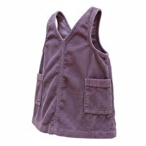 Cat & Jack Corduroy Pinafore Dress - Purple Sz 18M